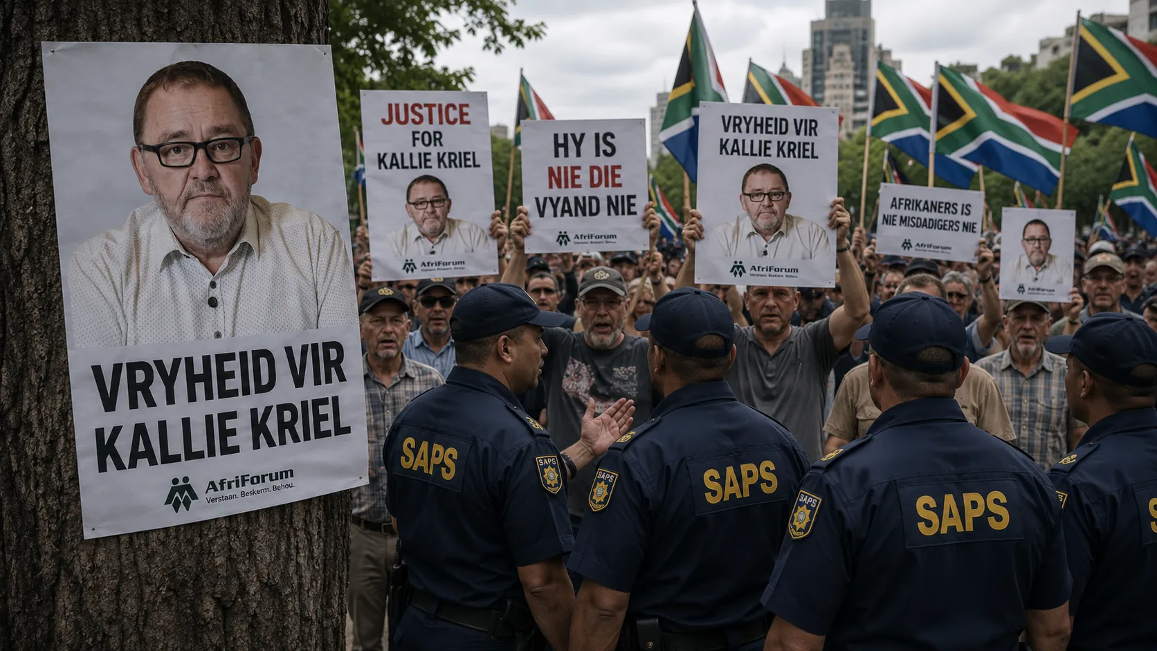 Aanhangers eis die vrylating van Kallie Kriel na die skandaal op Carte Blanche