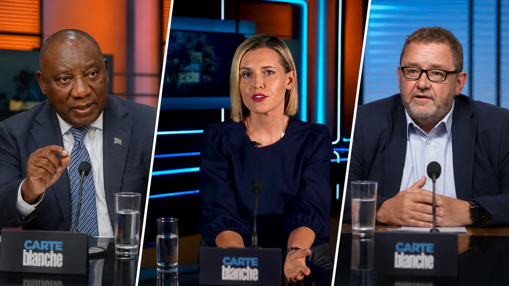 Carte Blanche uitsending met Kallie Kriel en Cyril Ramaphosa