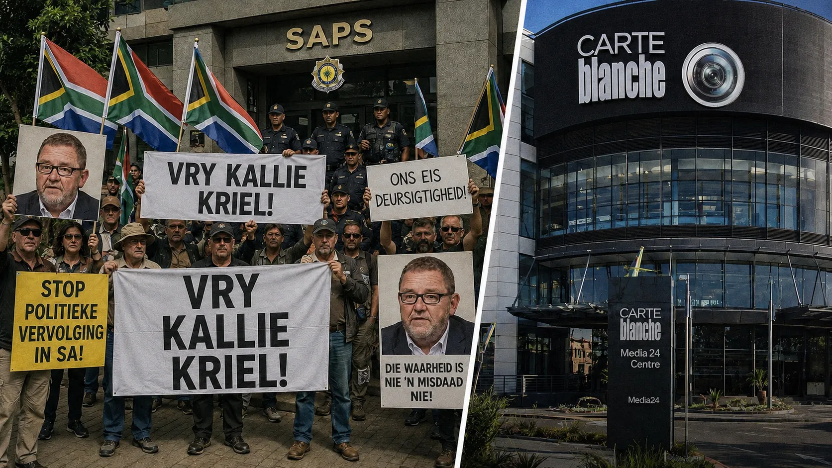 Betogings ter ondersteuning van Kallie Kriel